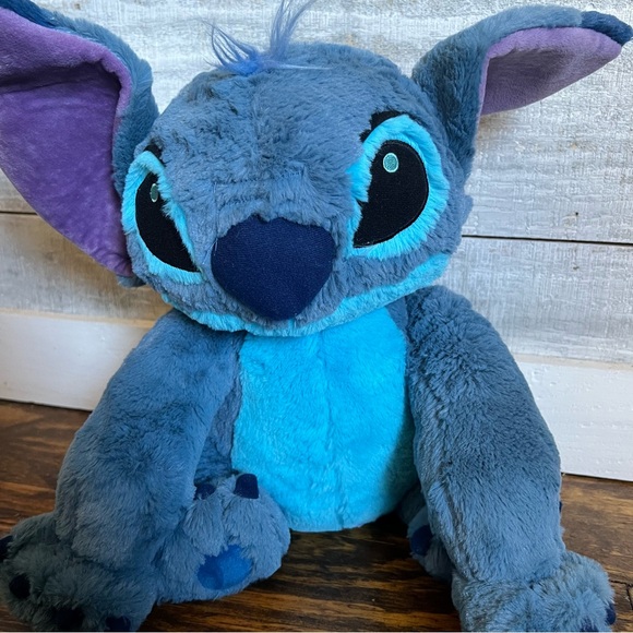Disney Large Blue Stitch Stuffed Animal - Picture 4 of 9